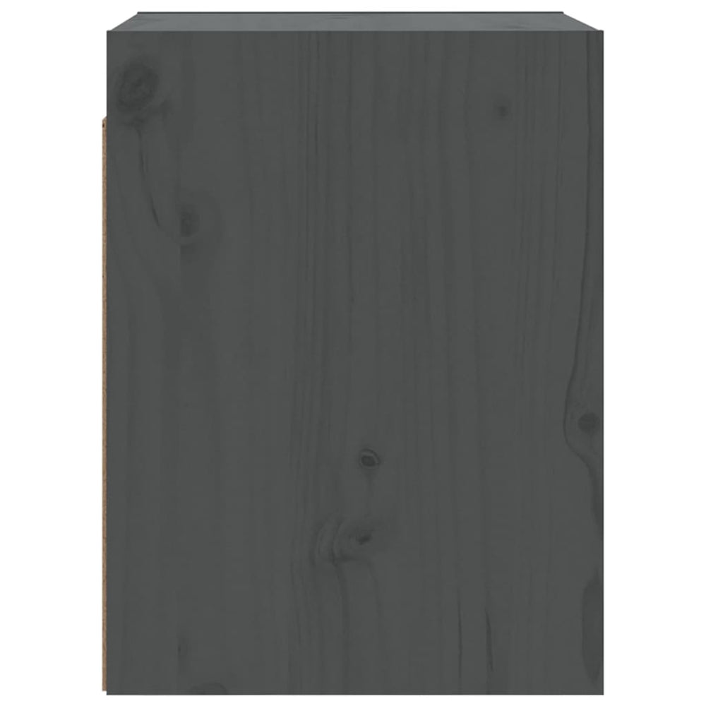 Wandkast 30x30x40 cm massief grenenhout grijs MeubelReus