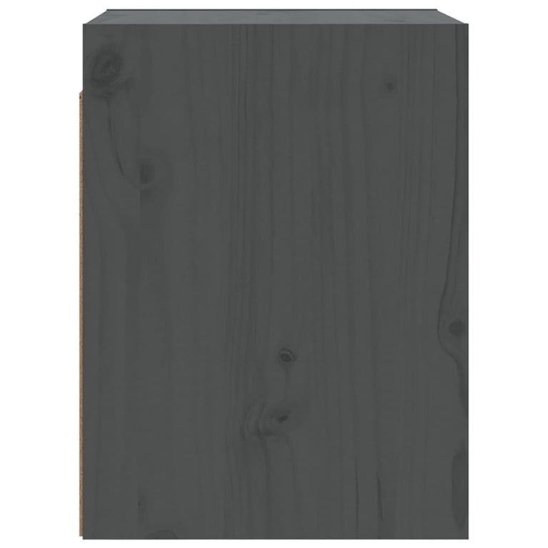 Wandkast 30x30x40 cm massief grenenhout grijs MeubelReus