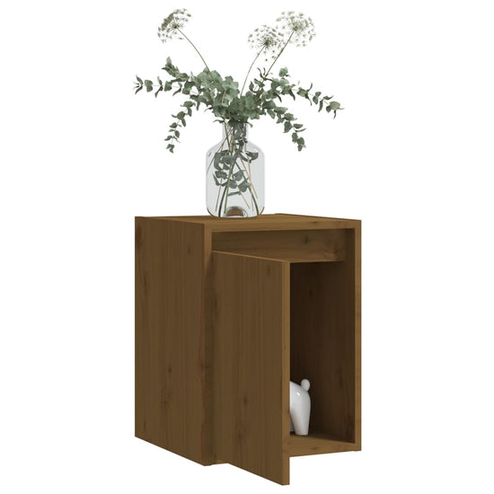 Wandkast 30x30x40 cm massief grenenhout honingbruin MeubelReus