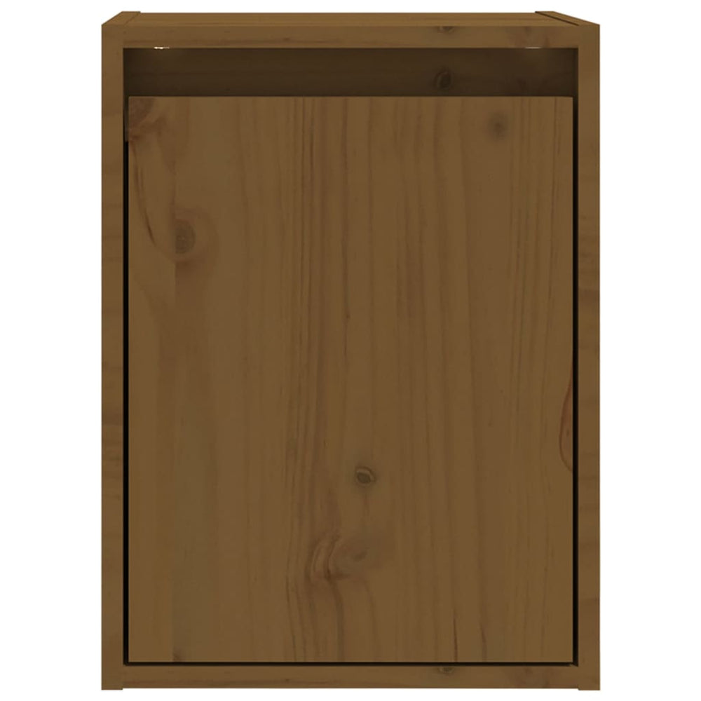 Wandkast 30x30x40 cm massief grenenhout honingbruin MeubelReus