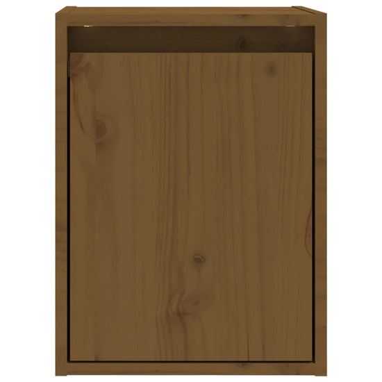 Wandkast 30x30x40 cm massief grenenhout honingbruin MeubelReus