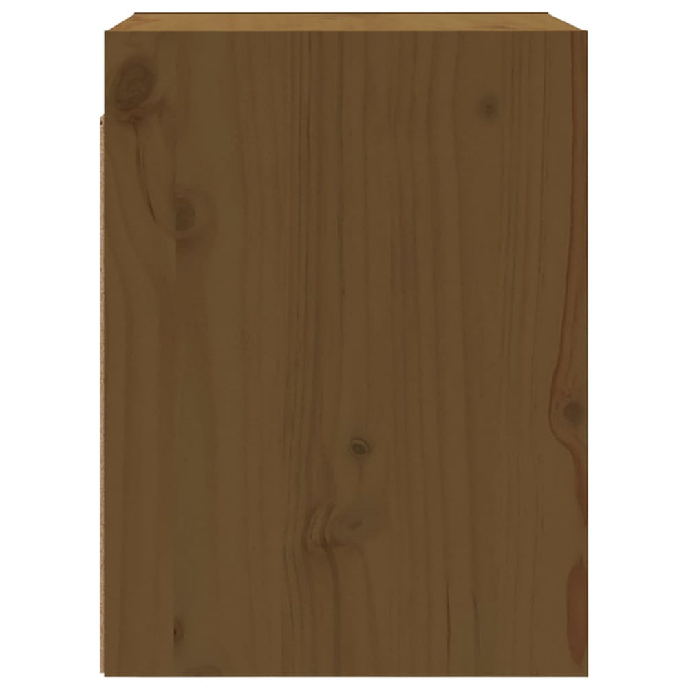 Wandkast 30x30x40 cm massief grenenhout honingbruin MeubelReus