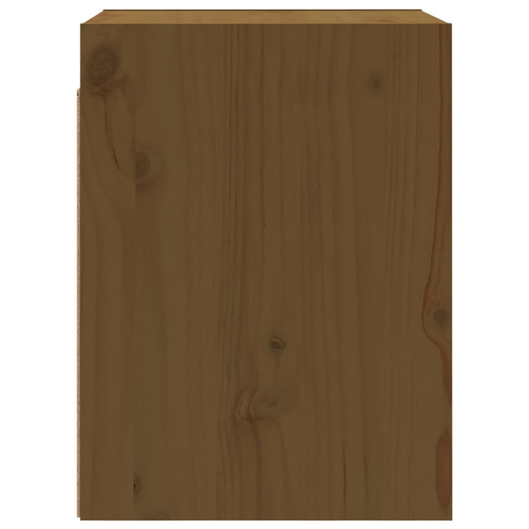 Wandkast 30x30x40 cm massief grenenhout honingbruin MeubelReus