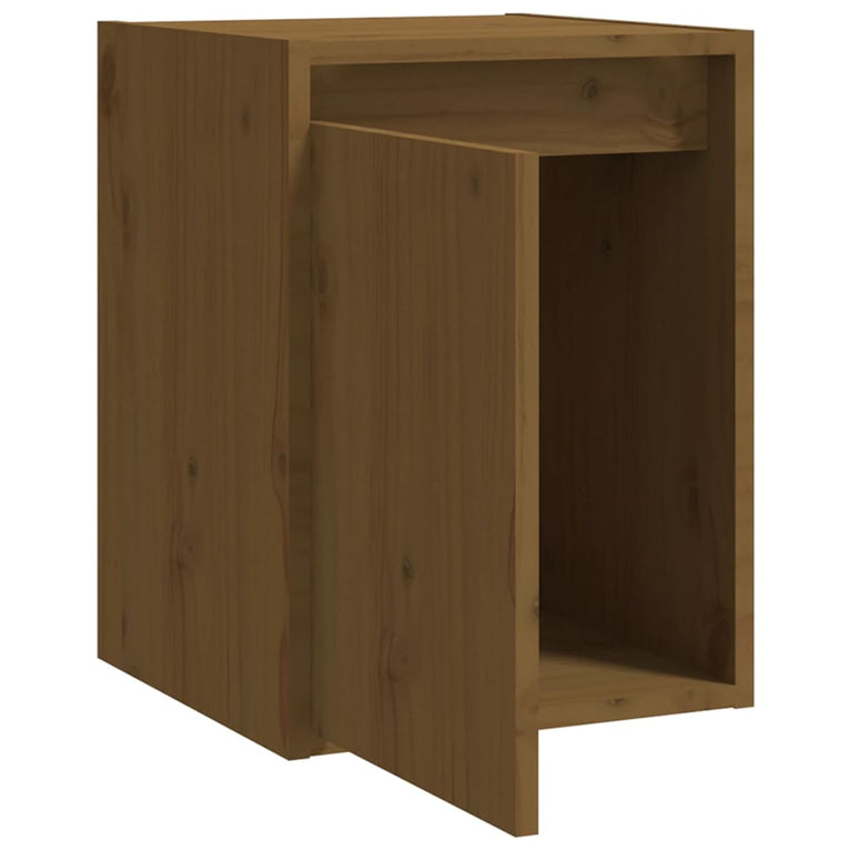 Wandkast 30x30x40 cm massief grenenhout honingbruin MeubelReus