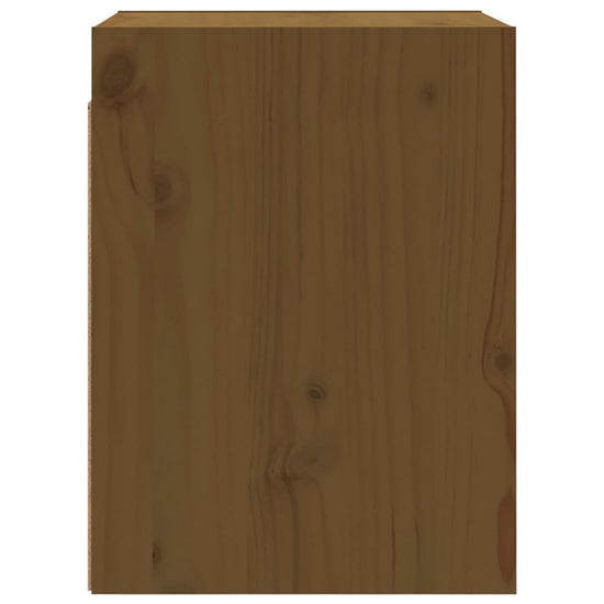 Wandkasten 2 st 30x30x40 cm massief grenenhout honingbruin MeubelReus