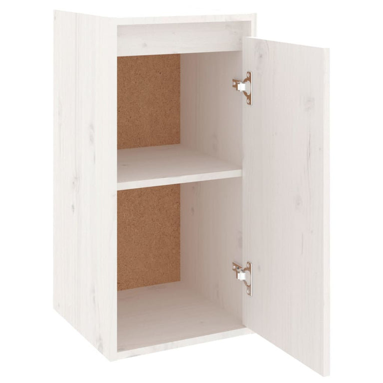 Wandkast 30x30x60 cm massief grenenhout wit MeubelReus