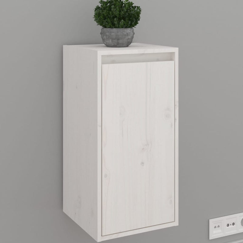 Wandkast 30x30x60 cm massief grenenhout wit MeubelReus