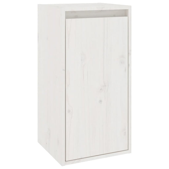 Wandkasten 2 st 30x30x60 cm massief grenenhout wit MeubelReus