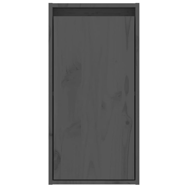 Wandkast 30x30x60 cm massief grenenhout grijs MeubelReus