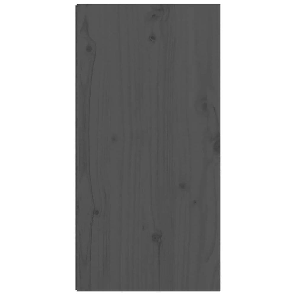 Wandkast 30x30x60 cm massief grenenhout grijs MeubelReus