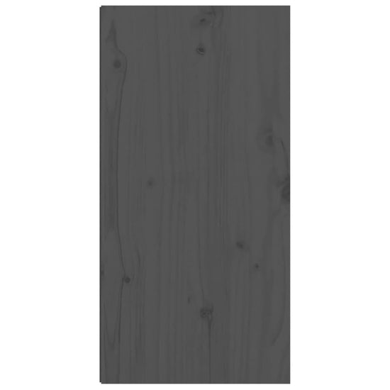 Wandkast 30x30x60 cm massief grenenhout grijs MeubelReus