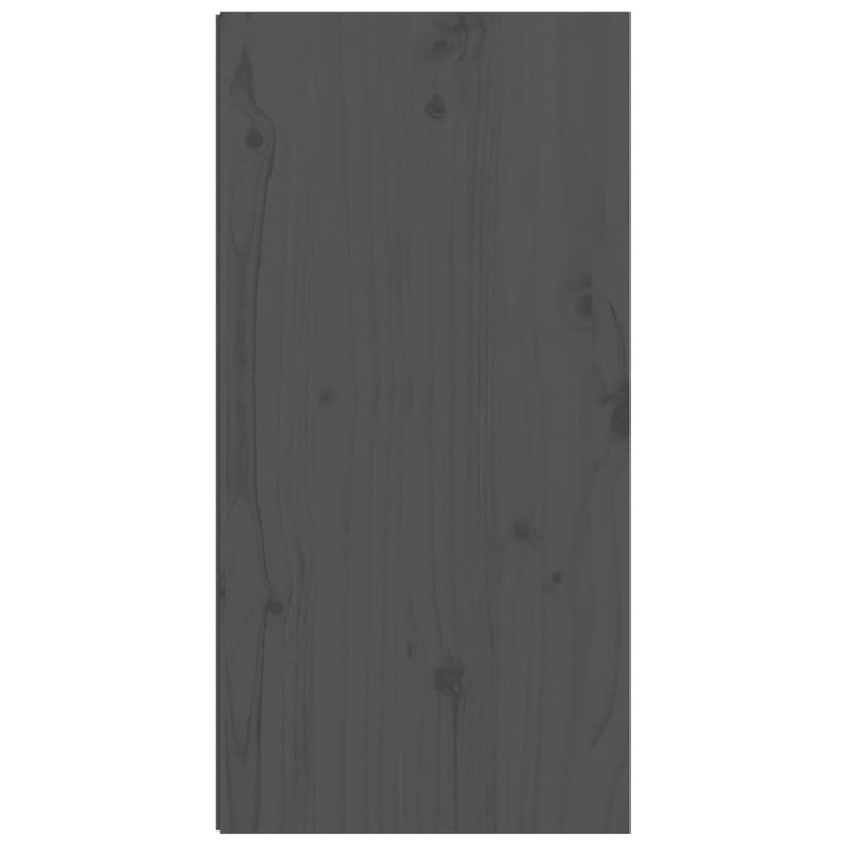 Wandkasten 2 st 30x30x60 cm massief grenenhout grijs MeubelReus
