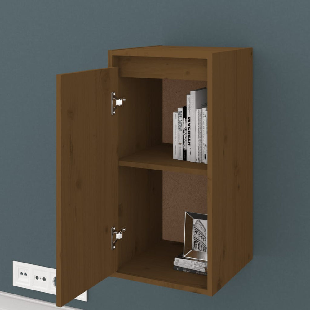 Wandkast 30x30x60 cm massief grenenhout honingbruin MeubelReus