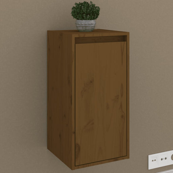 Wandkast 30x30x60 cm massief grenenhout honingbruin MeubelReus