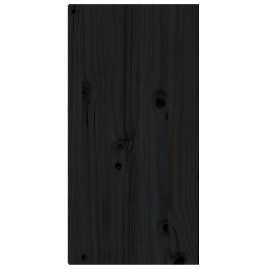 Wandkast 30x30x60 cm massief grenenhout zwart MeubelReus