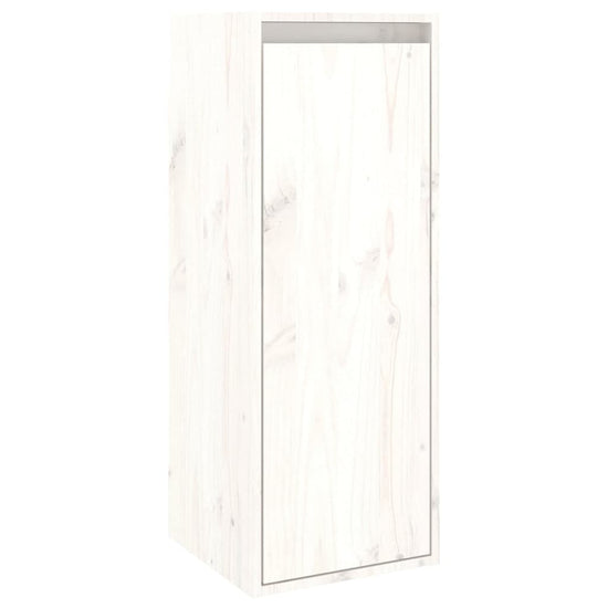 Wandkast 30x30x80 cm massief grenenhout wit MeubelReus