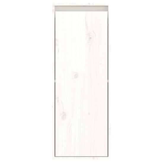Wandkast 30x30x80 cm massief grenenhout wit MeubelReus