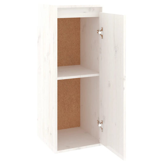 Wandkast 30x30x80 cm massief grenenhout wit MeubelReus