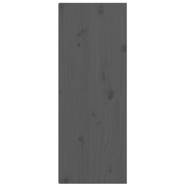 Wandkast 30x30x80 cm massief grenenhout grijs MeubelReus