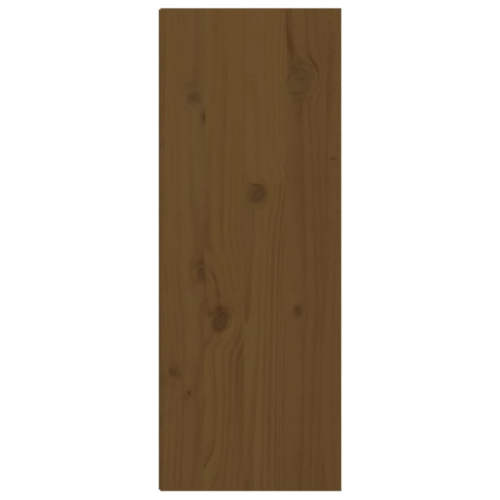 Wandkast 30x30x80 cm massief grenenhout honingbruin MeubelReus