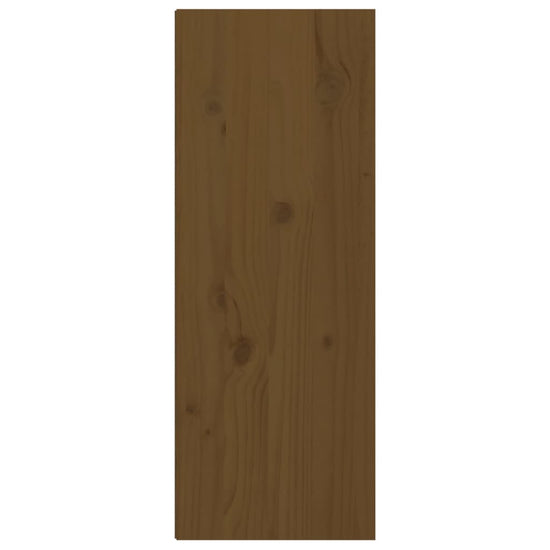 Wandkasten 2 st 30x30x80 cm massief grenenhout honingbruin MeubelReus
