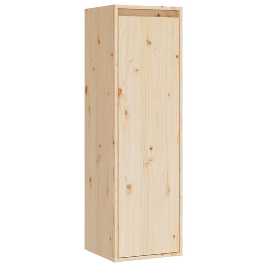 Wandkasten 2 st 30x30x100 cm massief grenenhout MeubelReus