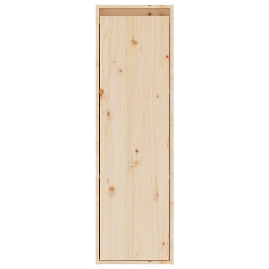 Wandkasten 2 st 30x30x100 cm massief grenenhout MeubelReus