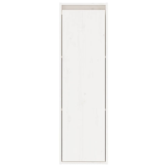 Wandkast 30x30x100 cm massief grenenhout wit MeubelReus