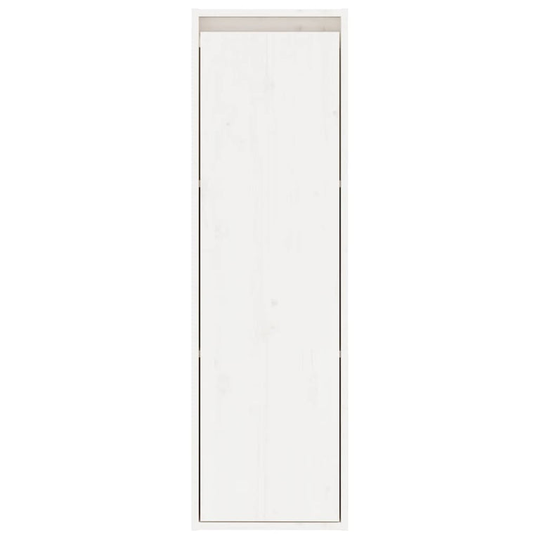 Wandkast 30x30x100 cm massief grenenhout wit MeubelReus