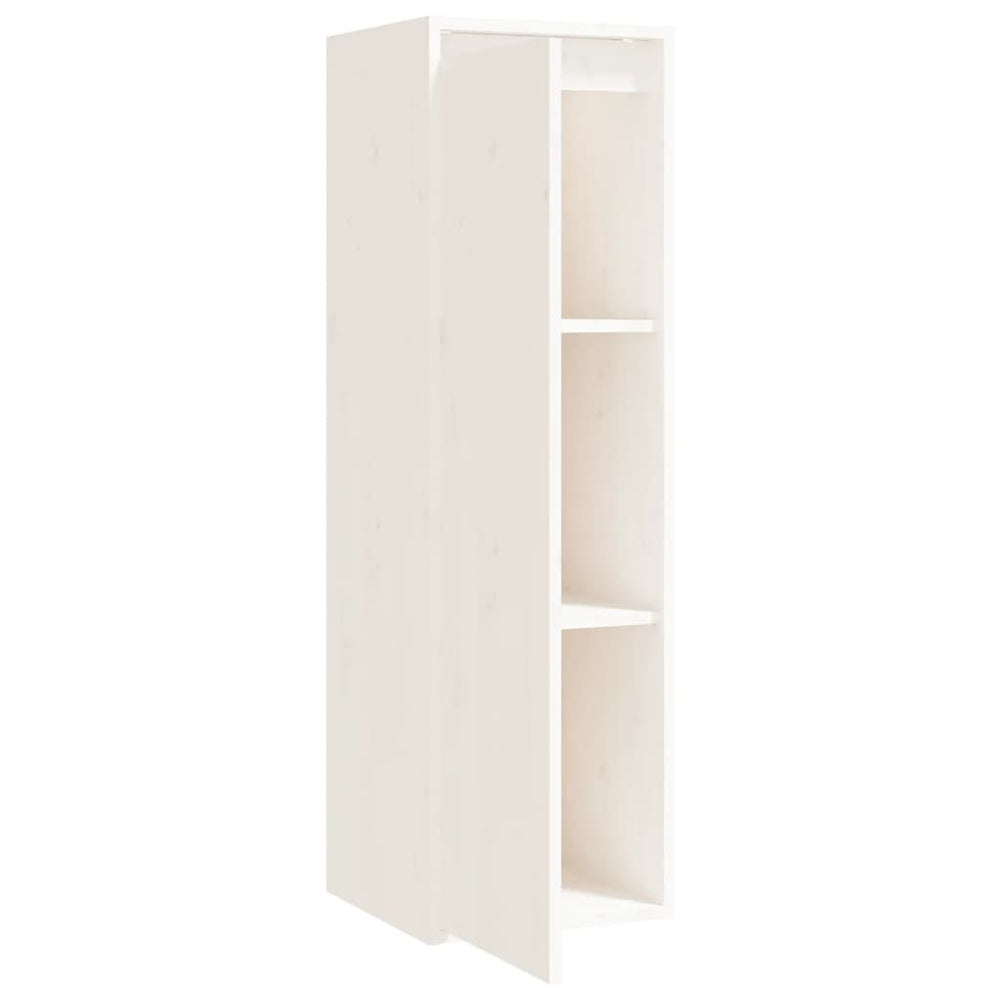 Wandkast 30x30x100 cm massief grenenhout wit MeubelReus