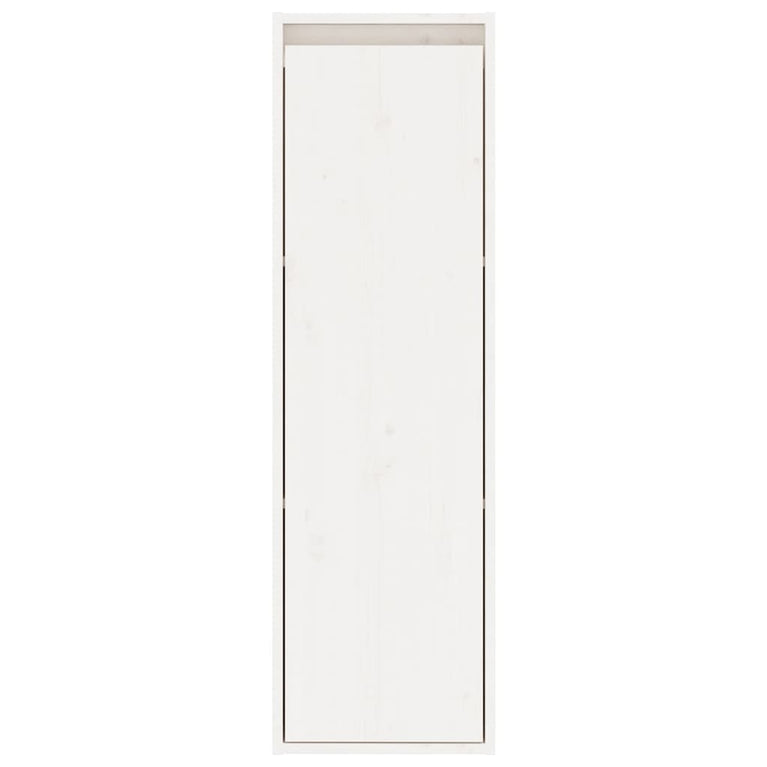 Wandkasten 2 st 30x30x100 cm massief grenenhout wit MeubelReus