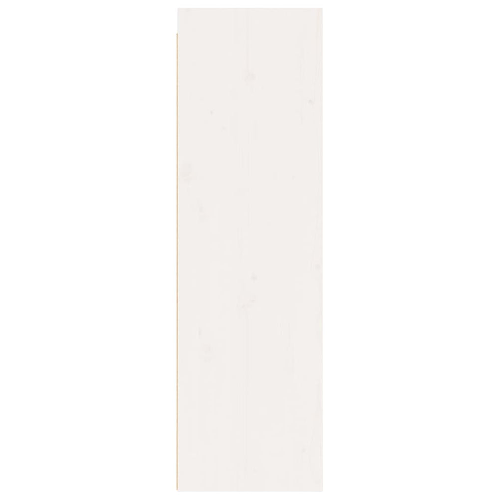 Wandkasten 2 st 30x30x100 cm massief grenenhout wit MeubelReus