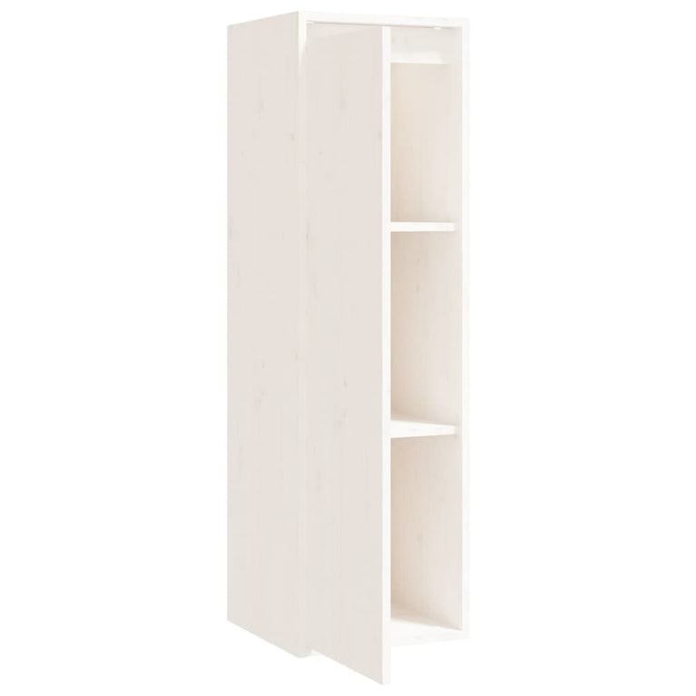 Wandkasten 2 st 30x30x100 cm massief grenenhout wit MeubelReus