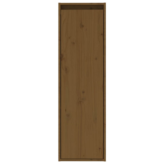 Wandkast 30x30x100 cm massief grenenhout honingbruin MeubelReus
