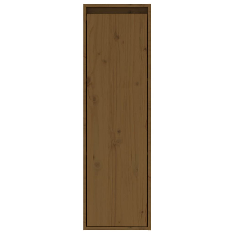 Wandkast 30x30x100 cm massief grenenhout honingbruin MeubelReus