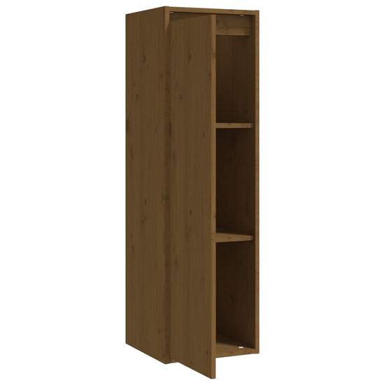 Wandkast 30x30x100 cm massief grenenhout honingbruin MeubelReus