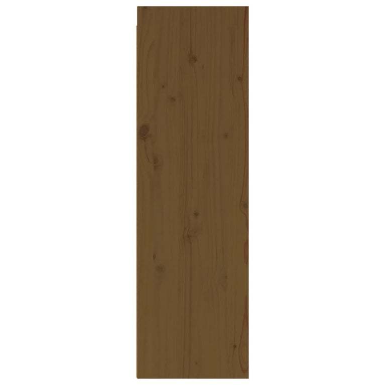Wandkasten 2 st 30x30x100 cm massief grenenhout honingbruin MeubelReus