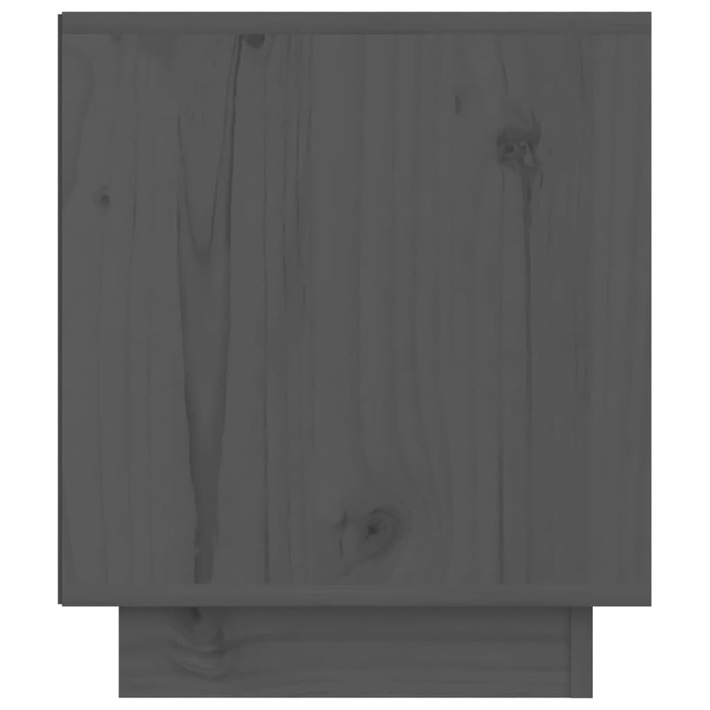 Nachtkastjes 2 st 40x34x40 cm massief grenenhout grijs MeubelReus