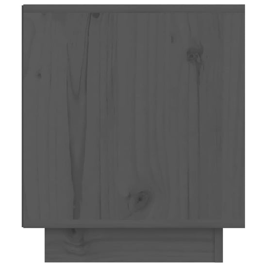 Nachtkastjes 2 st 40x34x40 cm massief grenenhout grijs MeubelReus