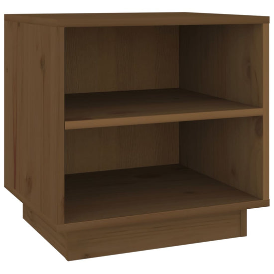 Nachtkastje 40x34x40 cm massief grenenhout honingbruin MeubelReus