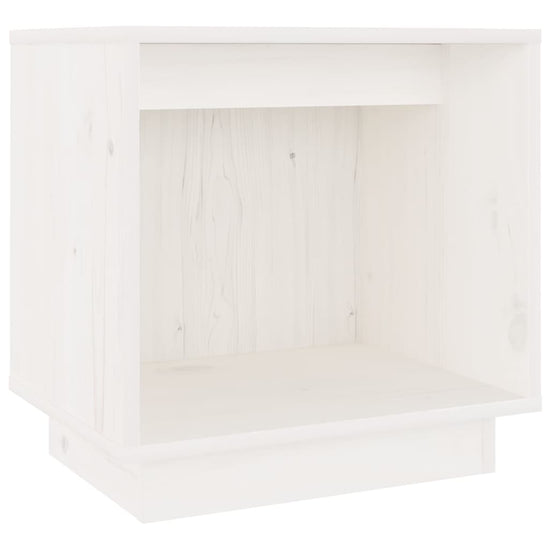 Nachtkastjes 2 st 40x30x40 cm massief grenenhout wit MeubelReus