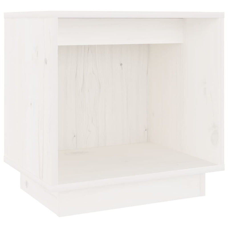 Nachtkastjes 2 st 40x30x40 cm massief grenenhout wit MeubelReus