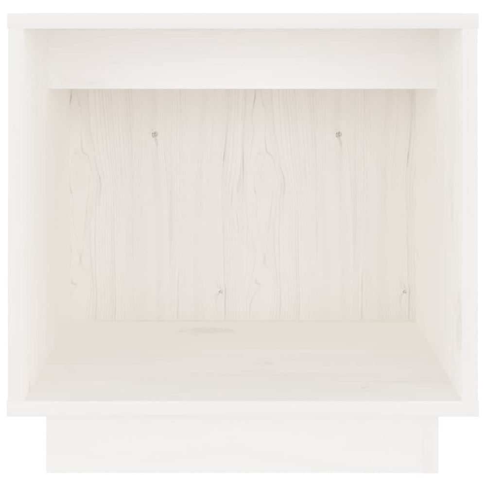 Nachtkastjes 2 st 40x30x40 cm massief grenenhout wit MeubelReus