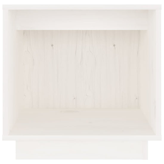 Nachtkastjes 2 st 40x30x40 cm massief grenenhout wit MeubelReus