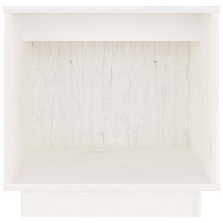 Nachtkastjes 2 st 40x30x40 cm massief grenenhout wit MeubelReus