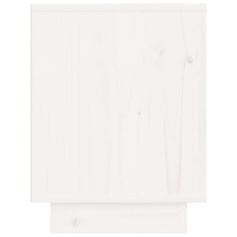Nachtkastjes 2 st 40x30x40 cm massief grenenhout wit MeubelReus