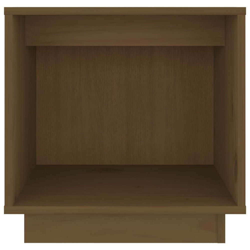 Nachtkastje 40x30x40 cm massief grenenhout honingbruin MeubelReus
