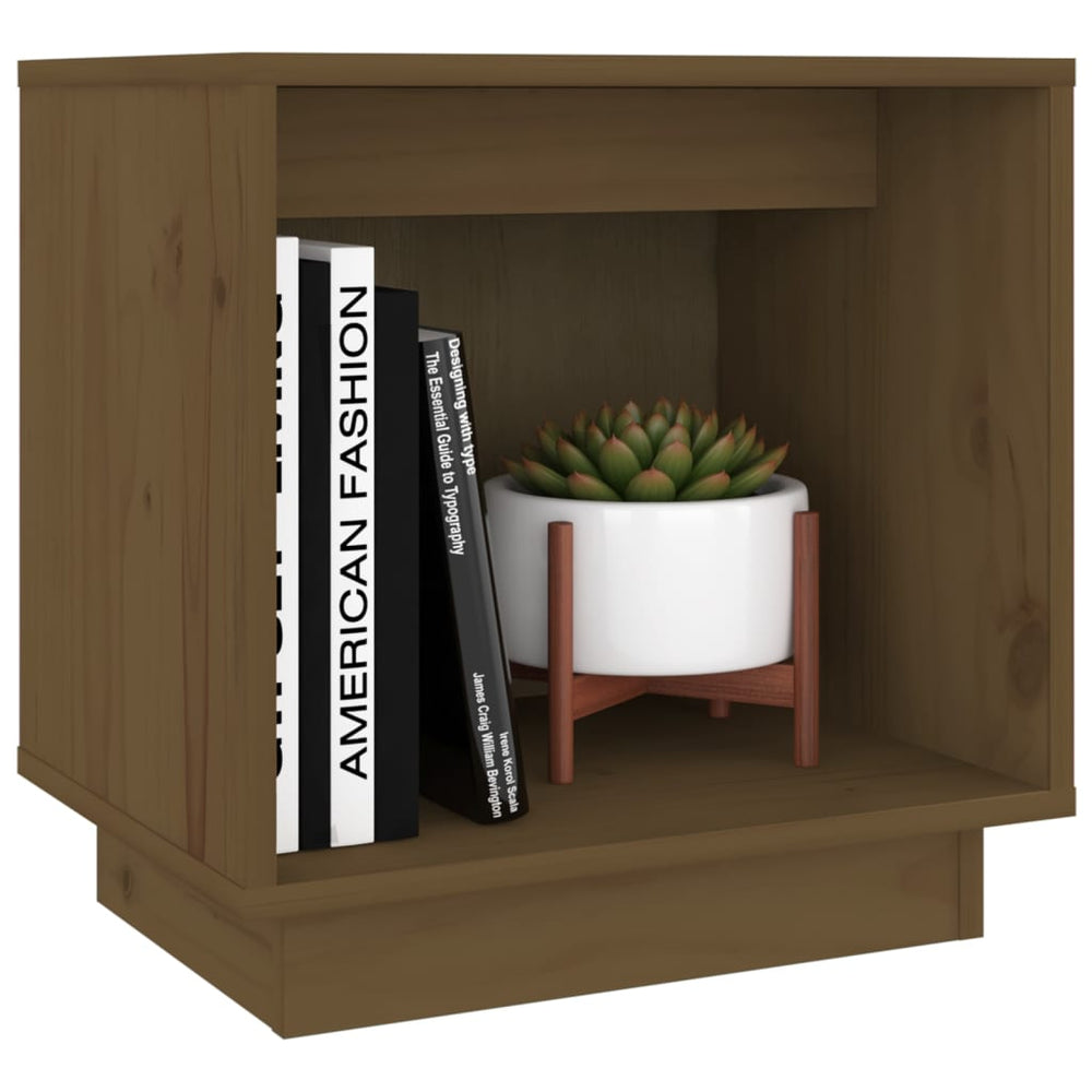 Nachtkastjes 2 st 40x30x40 cm massief grenenhout honingbruin MeubelReus