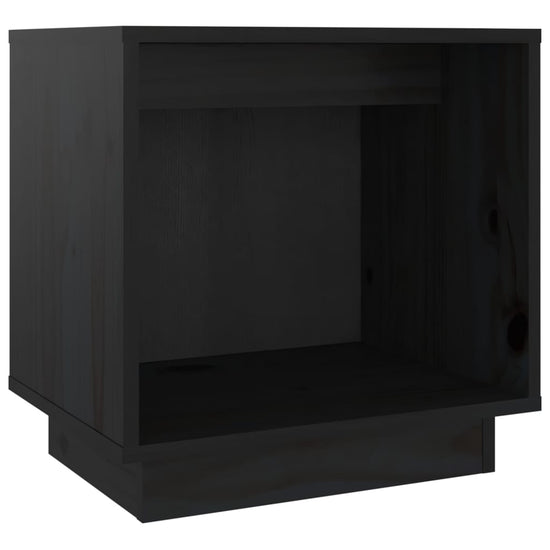Nachtkastjes 2 st 40x30x40 cm massief grenenhout zwart MeubelReus