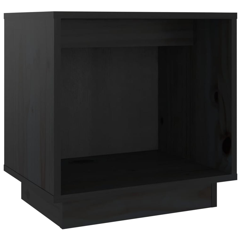 Nachtkastjes 2 st 40x30x40 cm massief grenenhout zwart MeubelReus